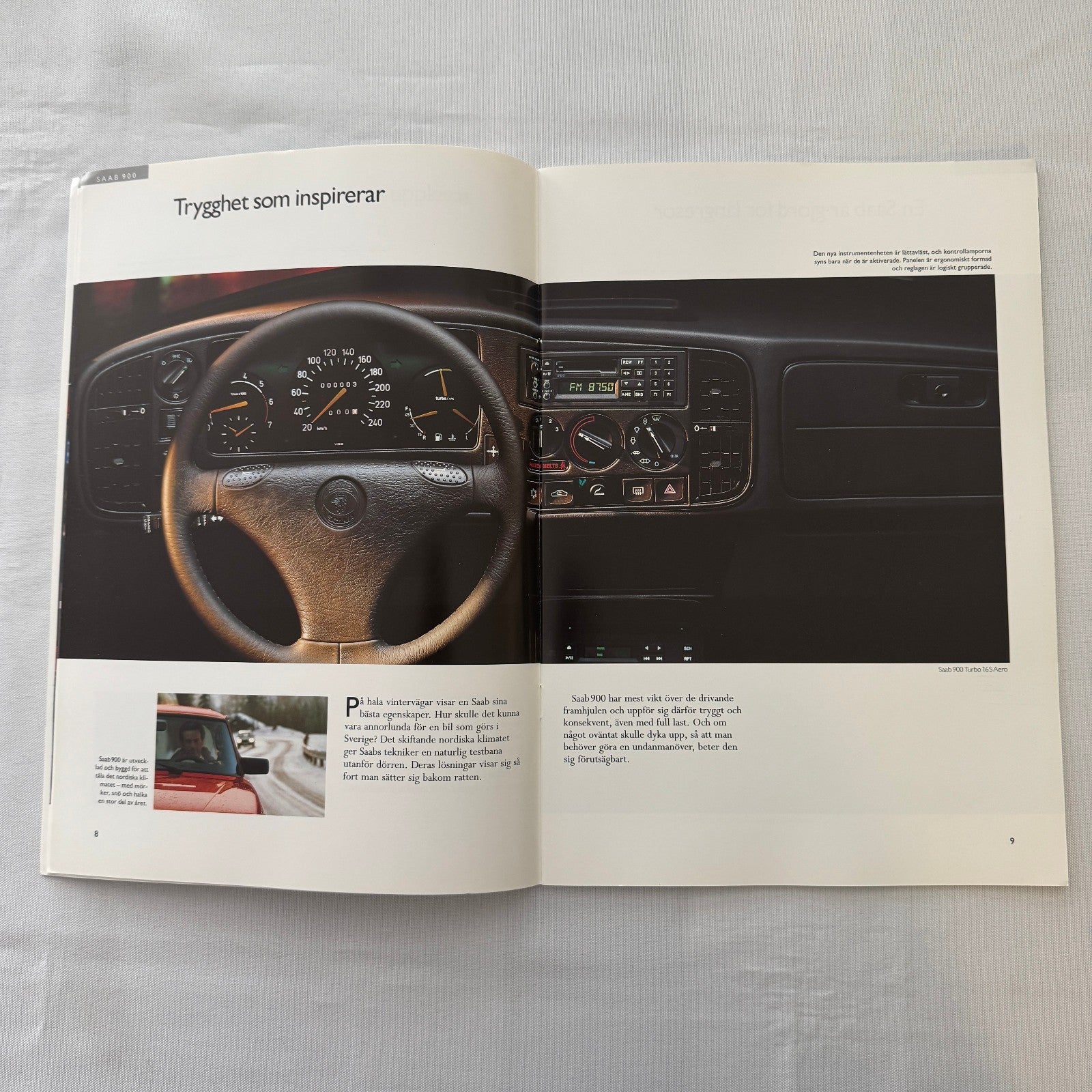 1992 Saab 900 Car Sales Brochure Catalog 900S 900i 900 Turbo Aero SWEDISH
