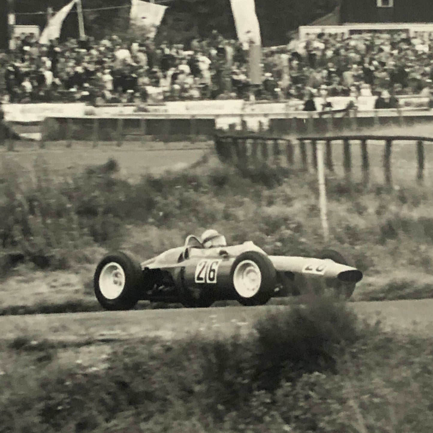 Vintage Grand Prix Racing Car Driver Photo Photograph Print