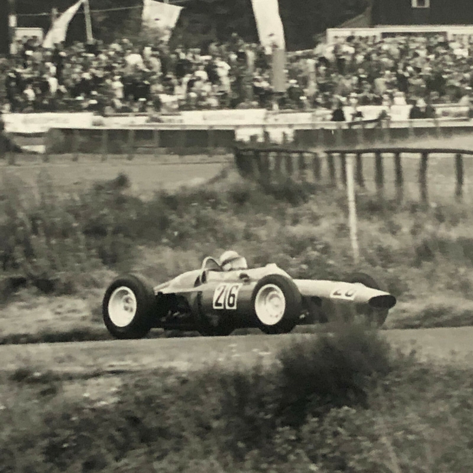 Vintage Grand Prix Racing Car Driver Photo Photograph Print