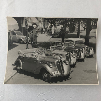 Vintage Skoda Car Automobile Photo Photograph Print Shell Gas Pump +