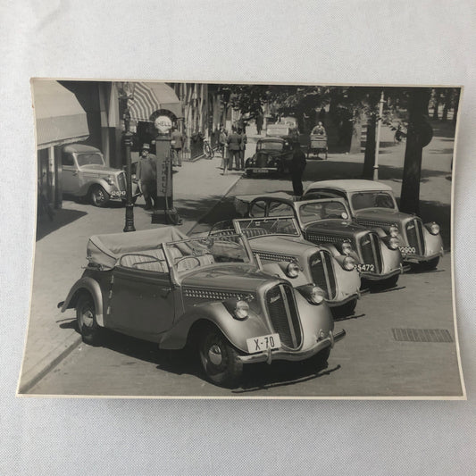 Vintage Skoda Car Automobile Photo Photograph Print Shell Gas Pump +