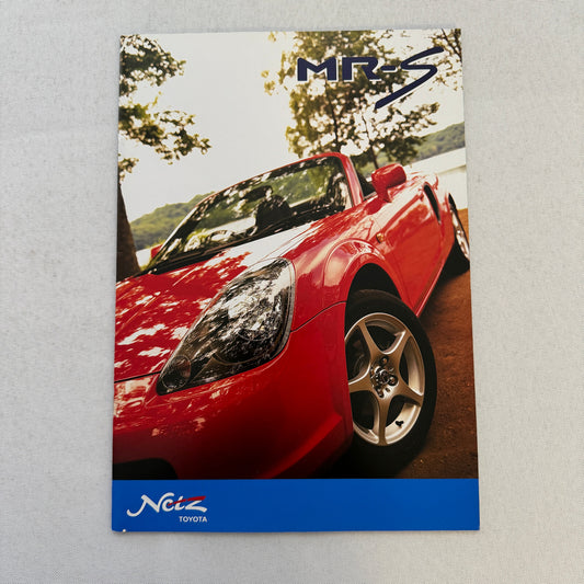 Toyota MR-S Roadster Car Sales Brochure Catalog Japanese JDM Toyota MRS MR S