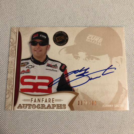 2011 Press Pass Fanfare Autograph Johnny Sauter Signed Signature Auto NASCAR