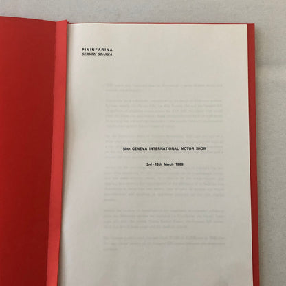 1988 Pininfarina Press Kit Ferrari F40 Lancia Thema Wagon Cadillac Allante