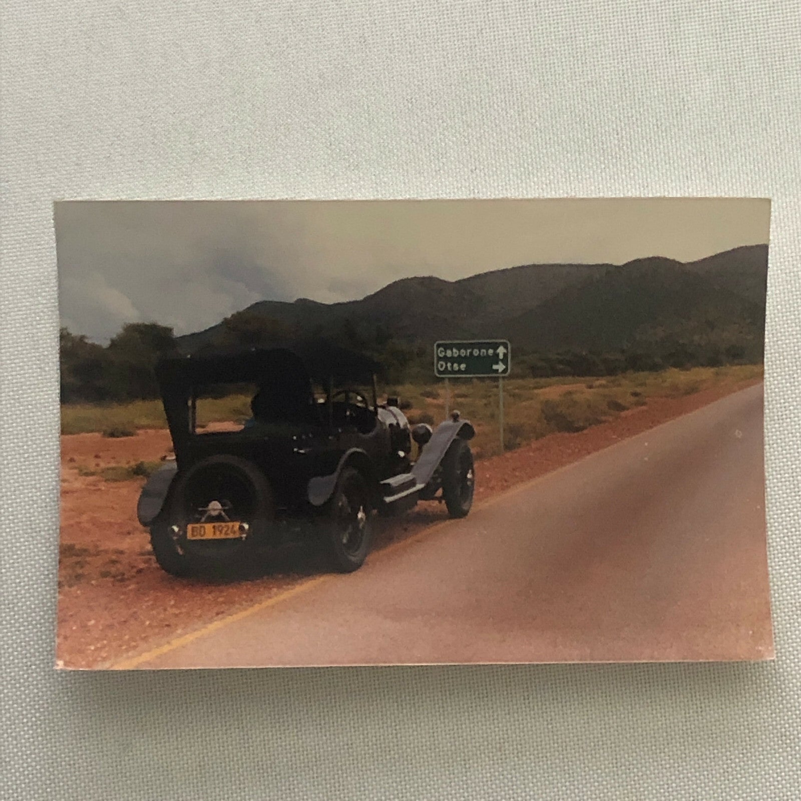 Vintage 1924 Bentley Car Photo Photograph Print 1987