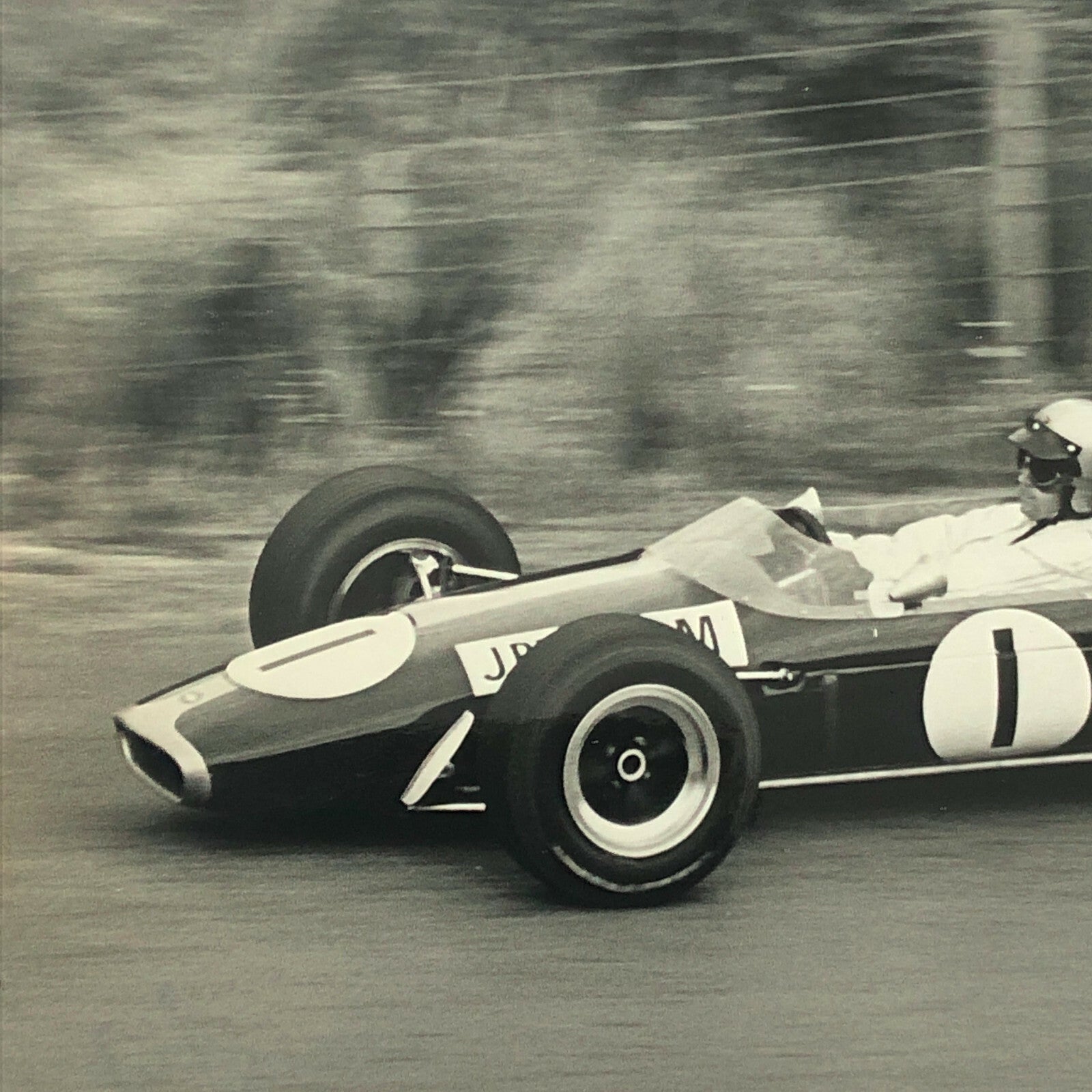 Vintage Jack Brabham Racing Driver Grand Prix Photo Photograph 