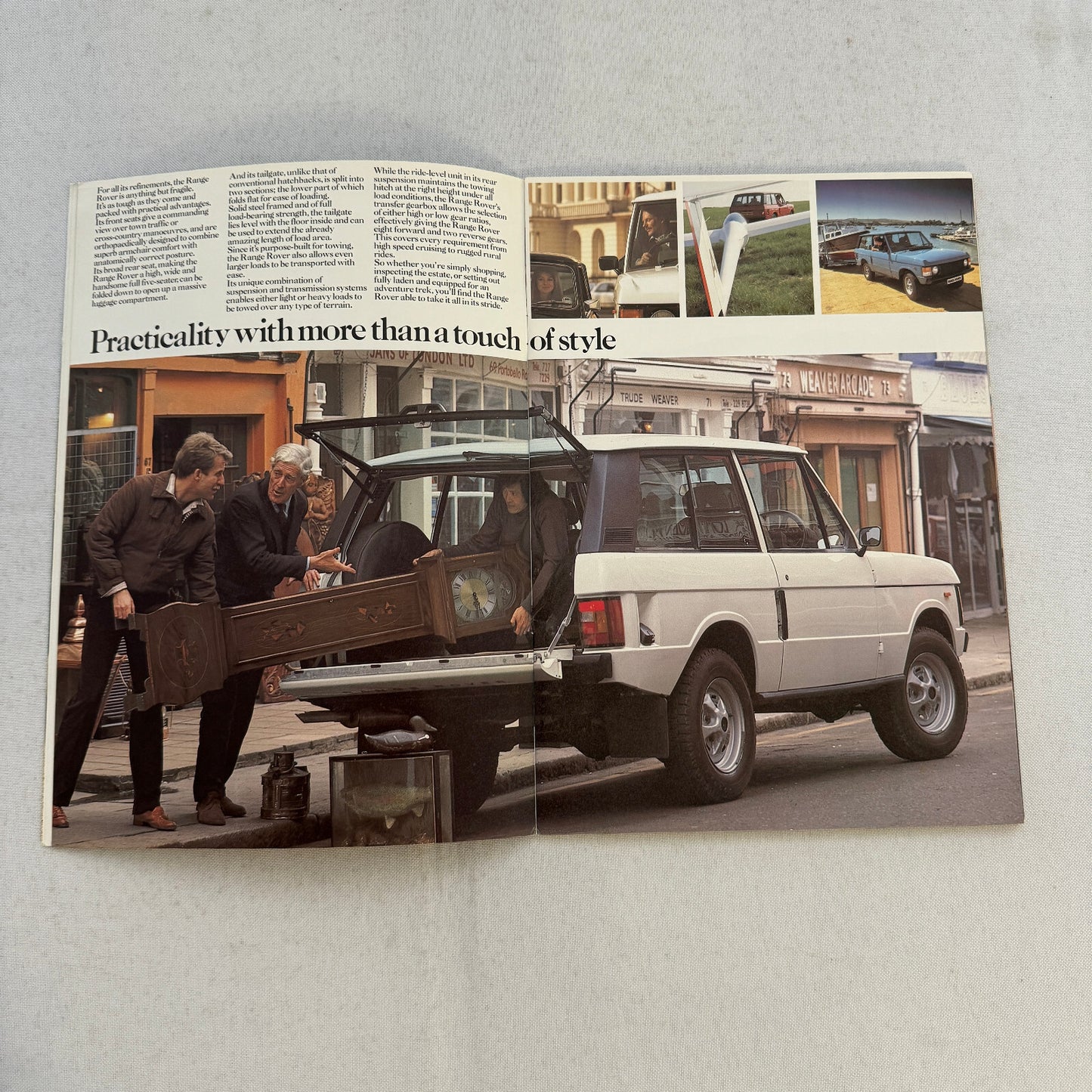 Land Rover Range Rover Sales Brochure Catalog Advertising Vintage UK