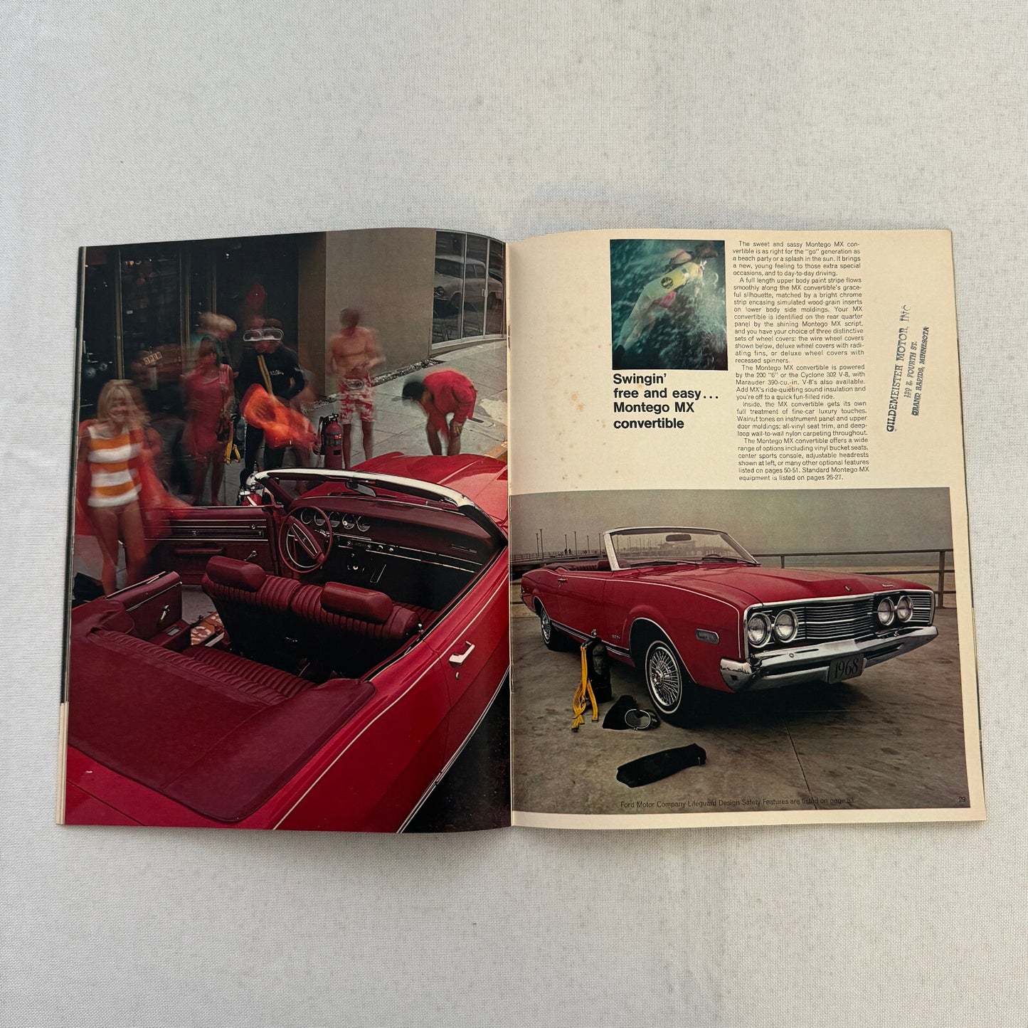 1968 Mercury Sales Brochure Catalog Montego Cyclone Cougar Marquis Montclair +