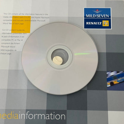 2002 Renault Mild Seven F1 Formula One Team Press Kit Brochure CD