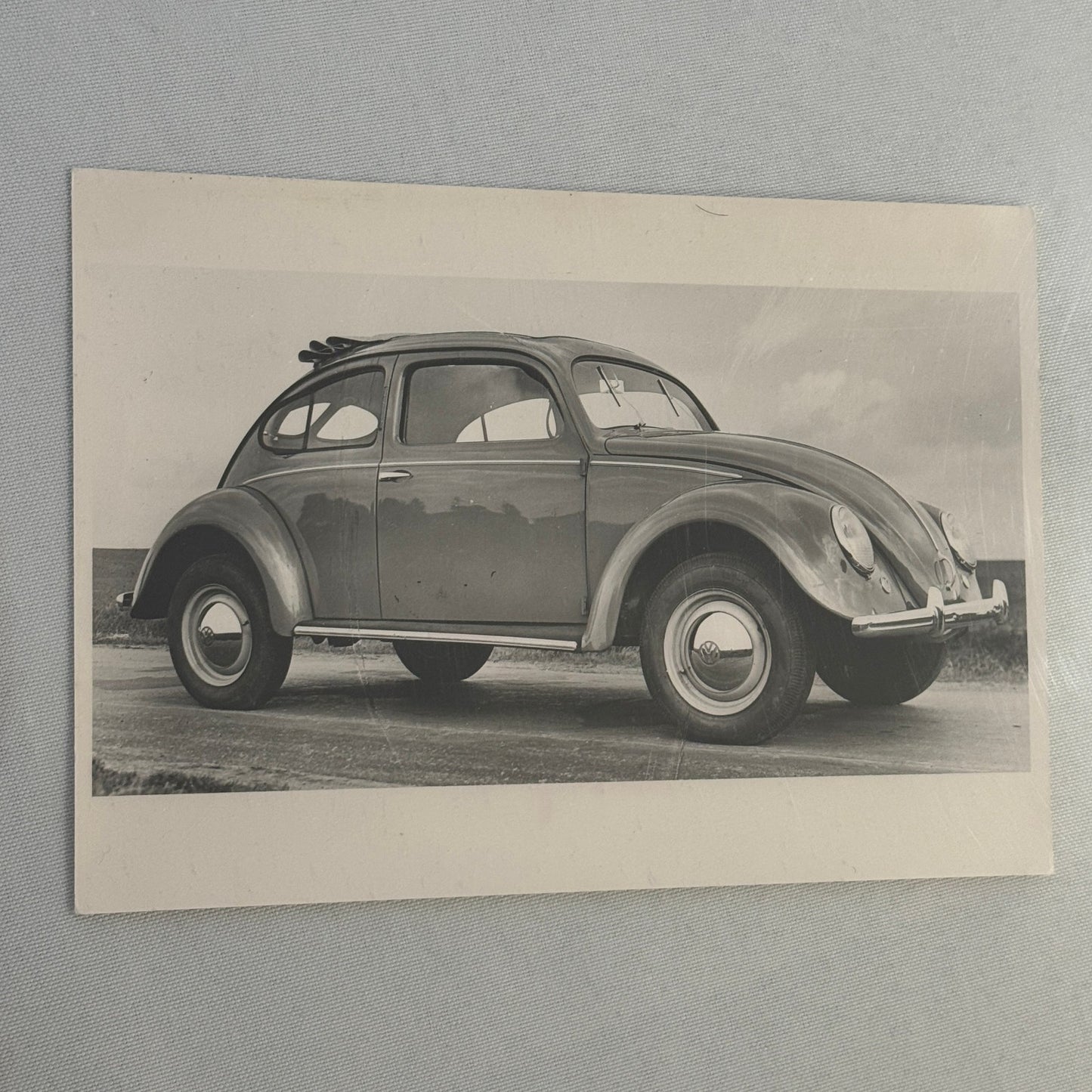 Vintage Volkswagen VW Beetle Bug Car Photo Photograph Print Technik Archiv