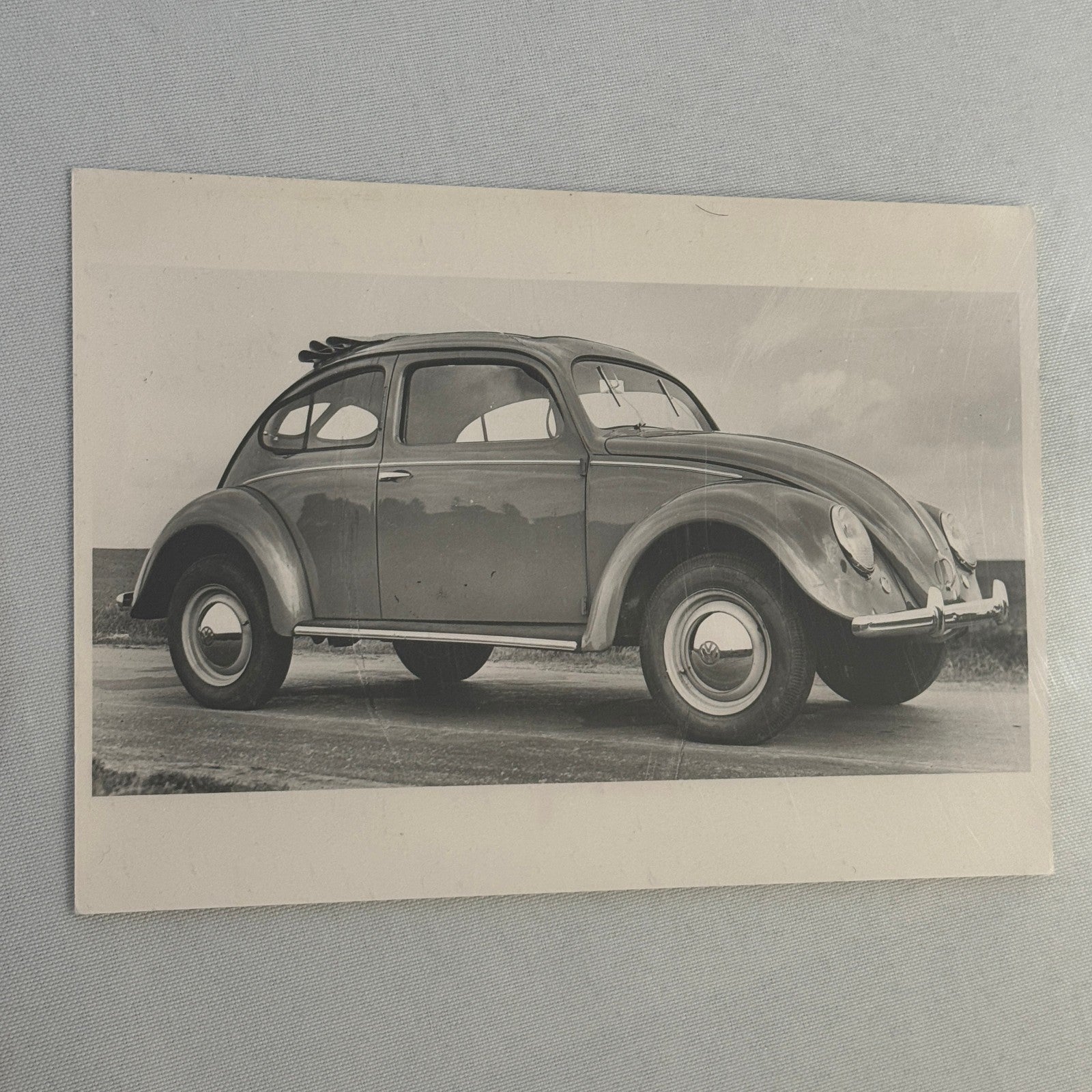Vintage Volkswagen VW Beetle Bug Car Photo Photograph Print Technik Archiv