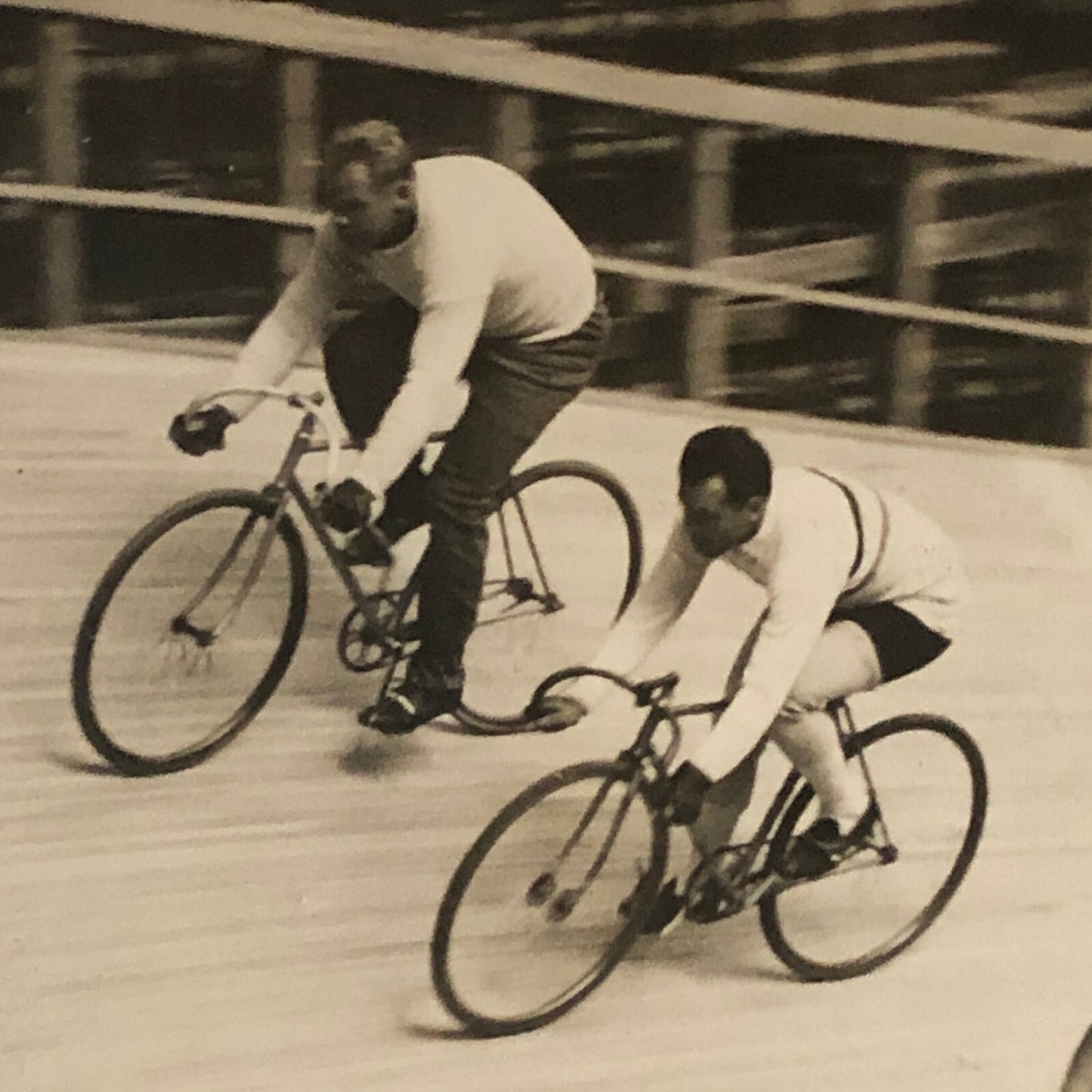 1934 Press Photo Bicycle Racing Olympia Bike Race LNA Photograph