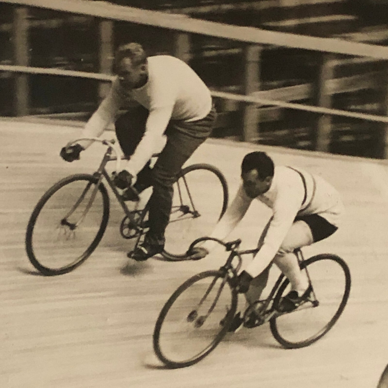 1934 Press Photo Bicycle Racing Olympia Bike Race LNA Photograph