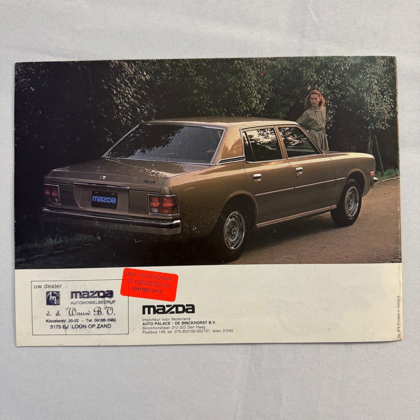 Vintage Mazda 929 L Legato Car Sales Brochure Mazda 929L DUTCH Text