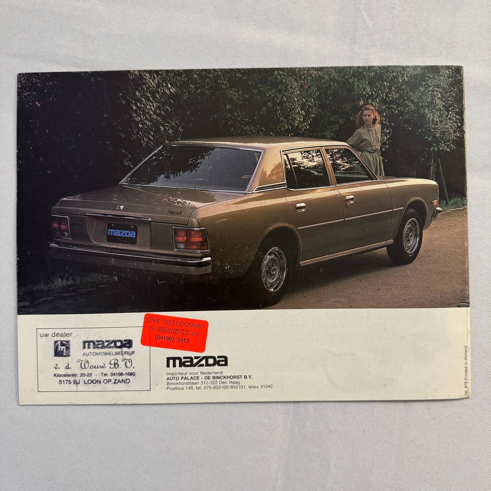 Vintage Mazda 929 L Legato Car Sales Brochure Mazda 929L DUTCH Text