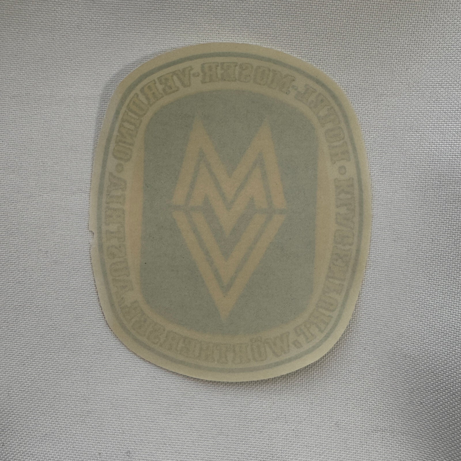 Vintage Travel Luggage Label Hotel Moser Verdino Worthersee Austria Klagenfurt