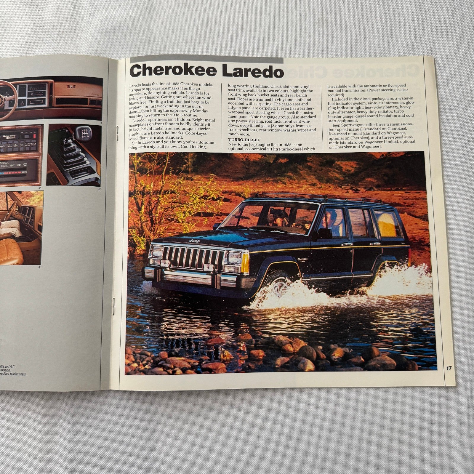 1985 Jeep Sales Brochure Catalog Grand Wagoneer Cherokee Chief CJ Renegade +
