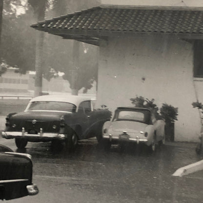 Vintage Photo Photograph Print Cars in the Rain - Tag PSAS23