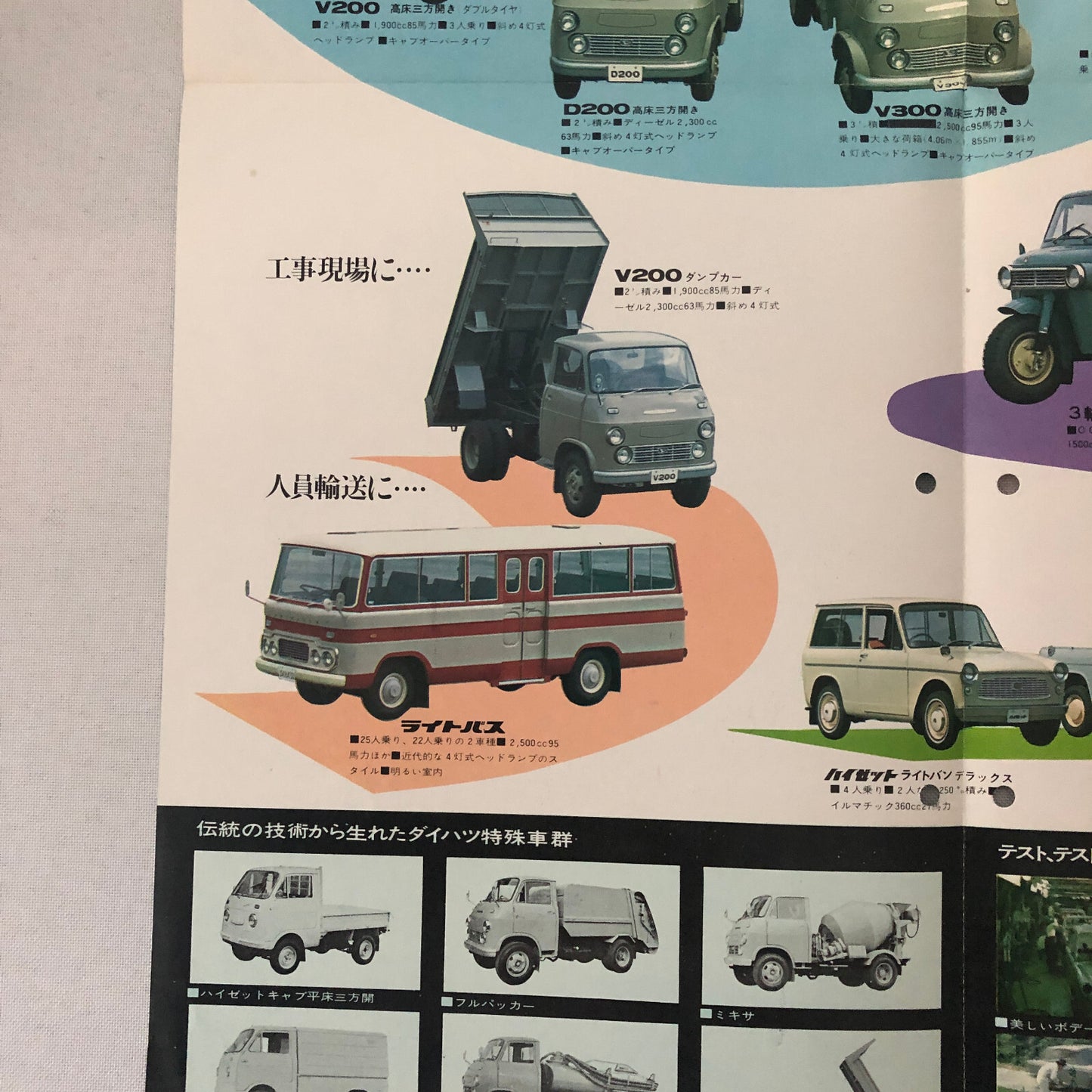 Vintage Daihatsu Car Truck Sales Brochure Catalog Japanese JDM 1000 GT 800 +
