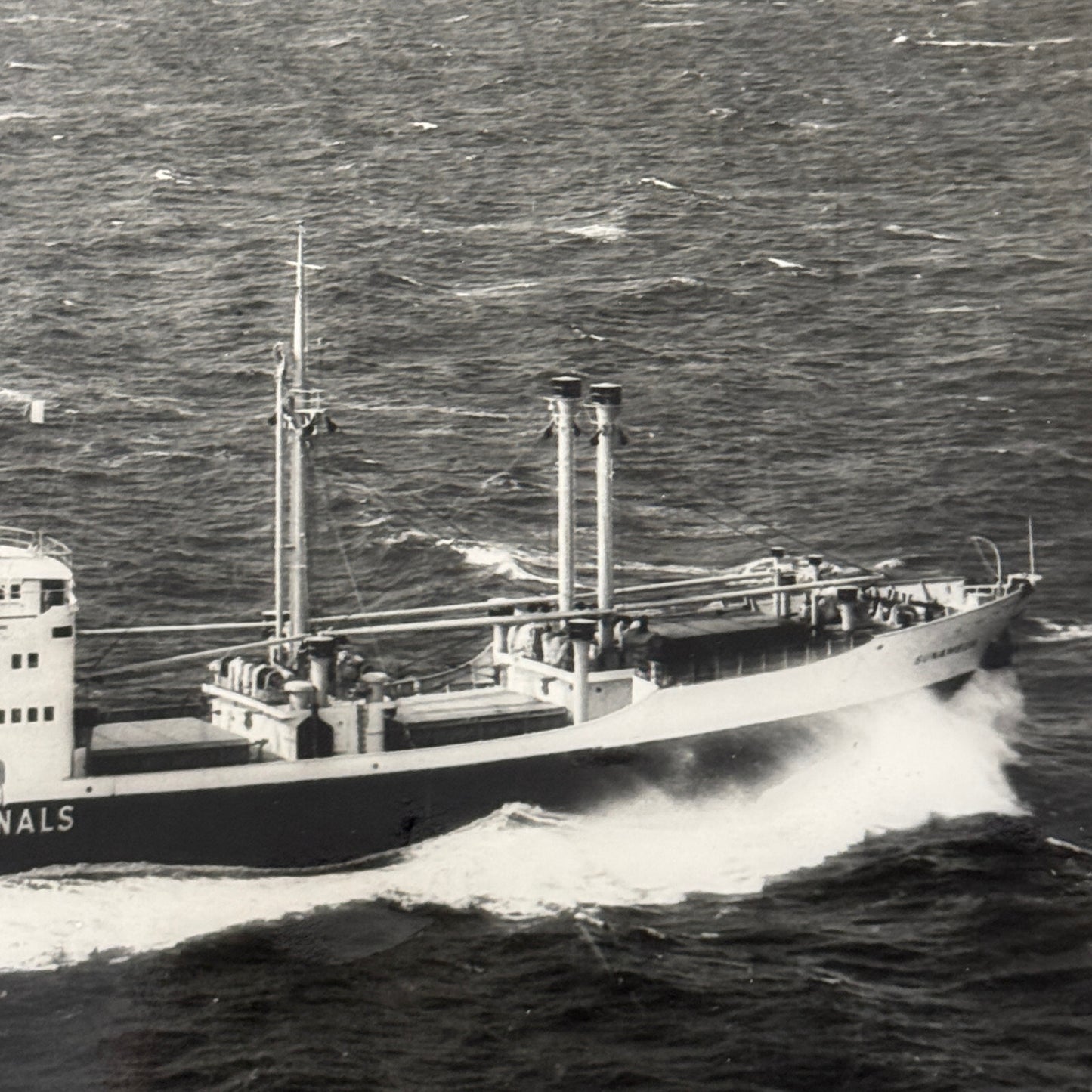 Vintage Ship Boat Photo Photograph Print MV Sunamelia 1954