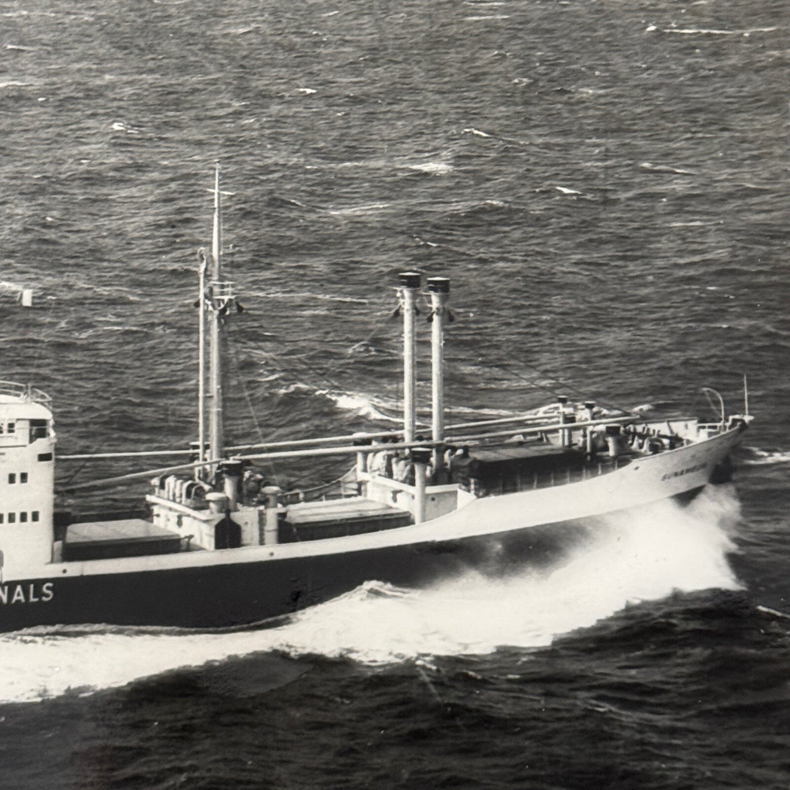 Vintage Ship Boat Photo Photograph Print MV Sunamelia 1954