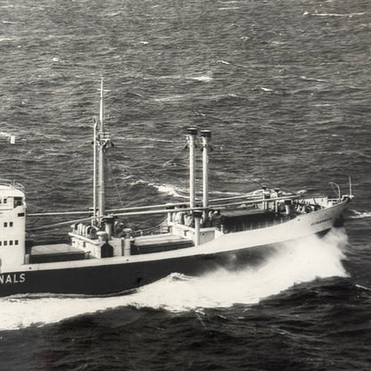 Vintage Ship Boat Photo Photograph Print MV Sunamelia 1954