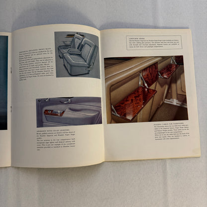 Humber Super Snipe and Humber Imperial Car Sales Brochure Catalog Vintage