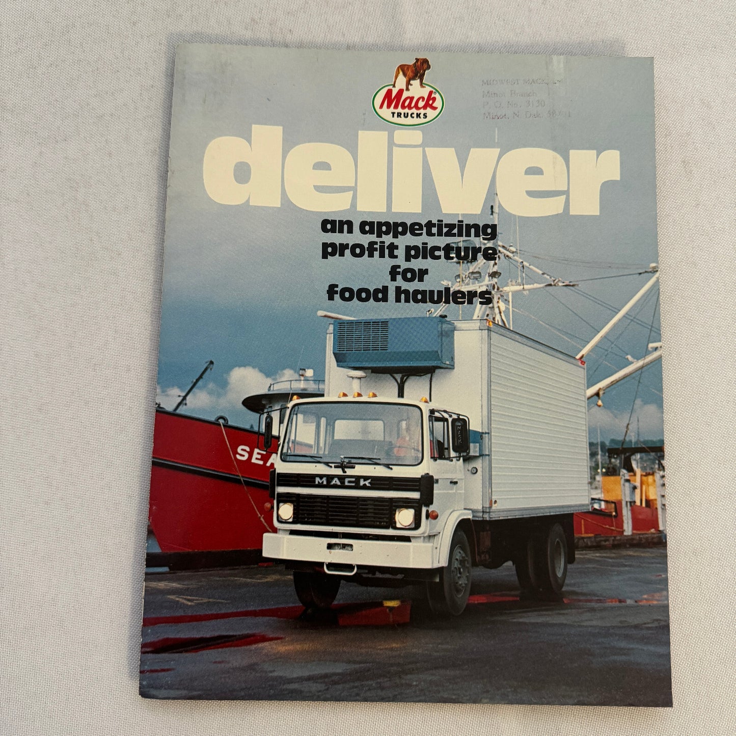 Mack Food Hauling Truck Sales Brochure Catalog R U MC Model Cruise Liner MidLine