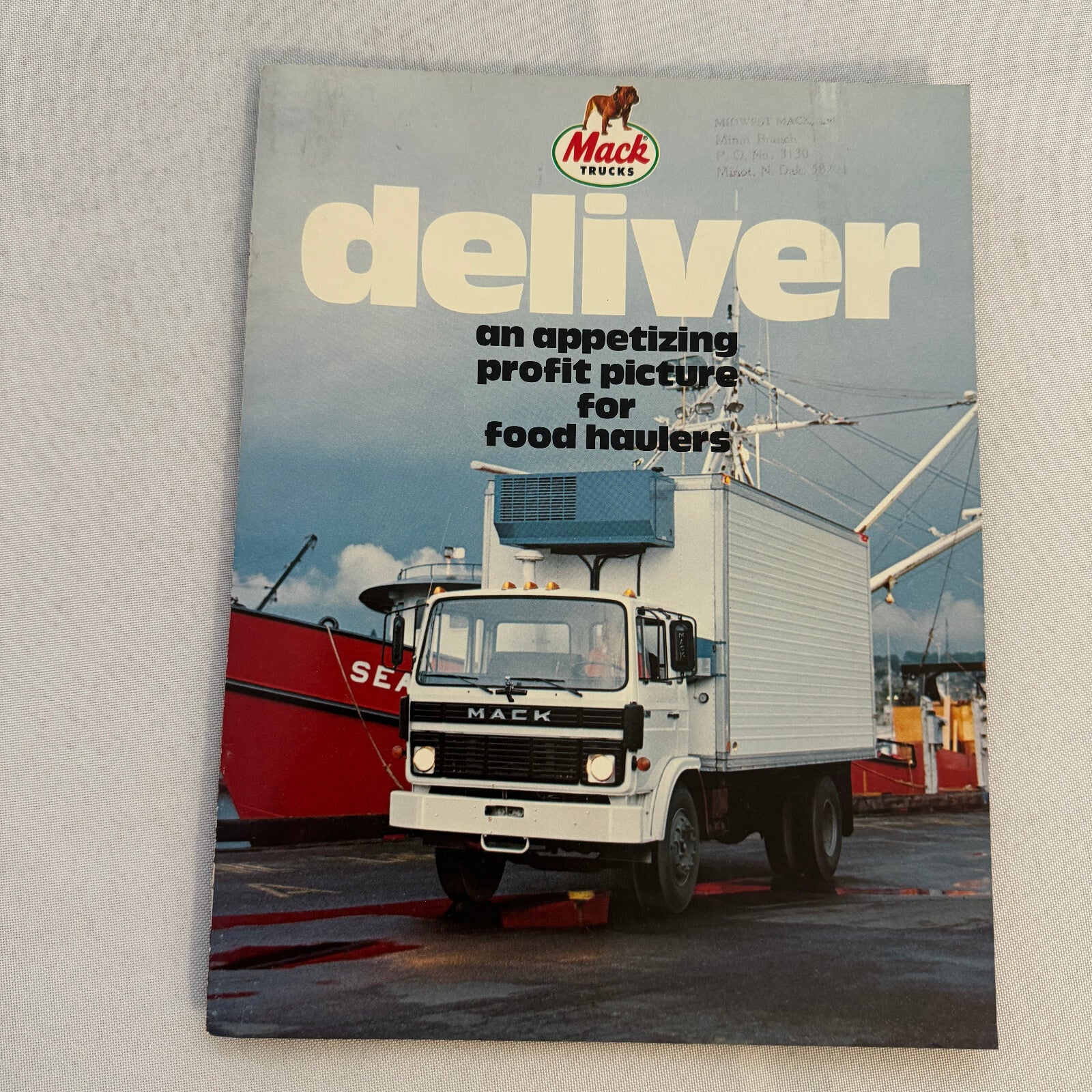 Mack Food Hauling Truck Sales Brochure Catalog R U MC Model Cruise Liner MidLine