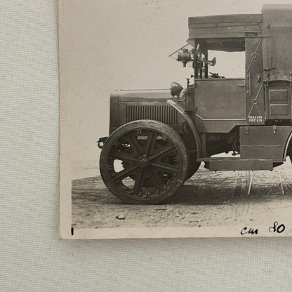 Vintage Photograph Photo Early Antique Military Truck ?