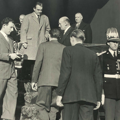 Vintage 1952 Rallye Monte Carlo Stirling Moss Award Ceremony Photo Photograph 