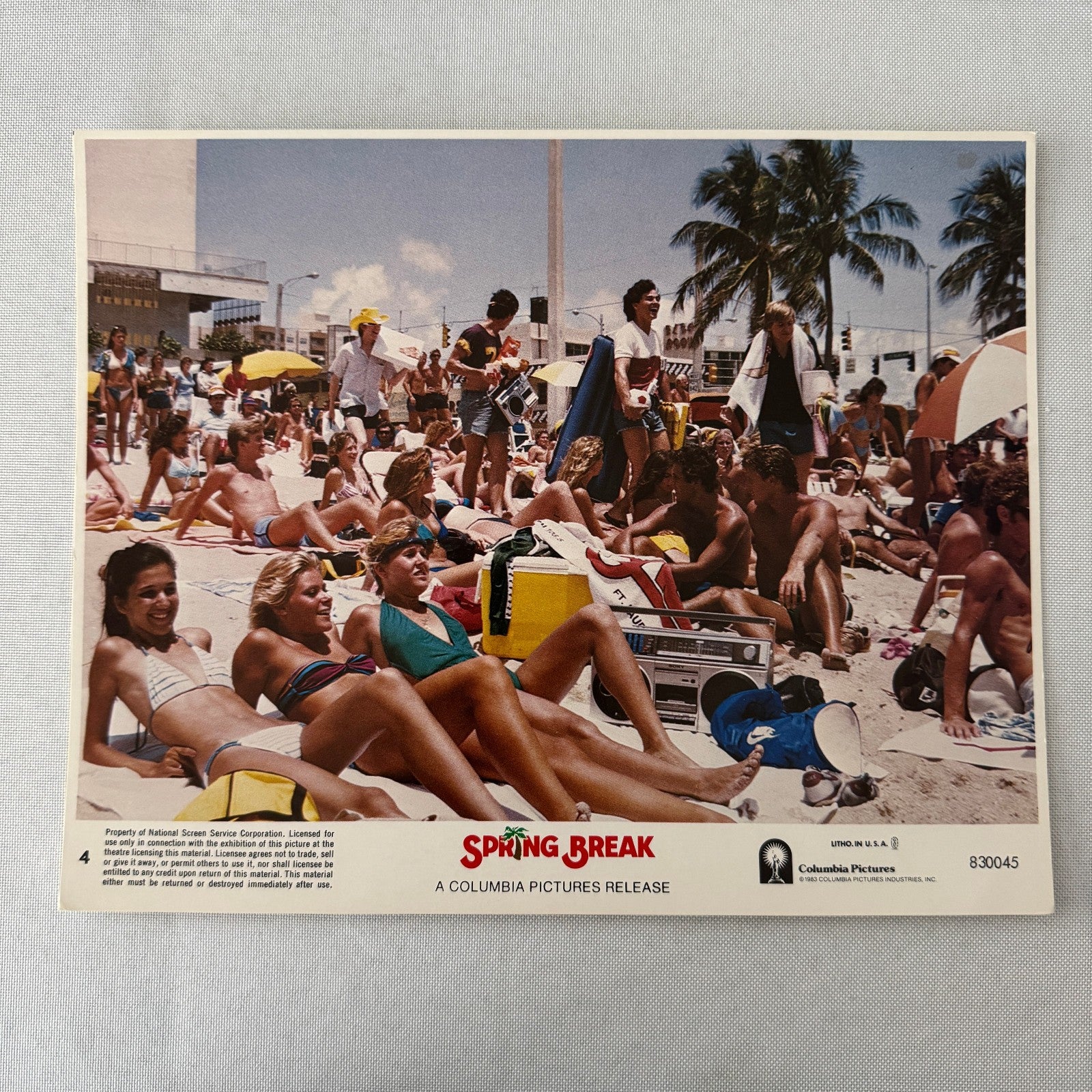 Spring Break Vintage Movie Lobby Card Film 1983 Columbia Pictures