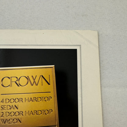 Toyota Crown Car Sales Brochure Catalog Advertising Japanese Text JDM