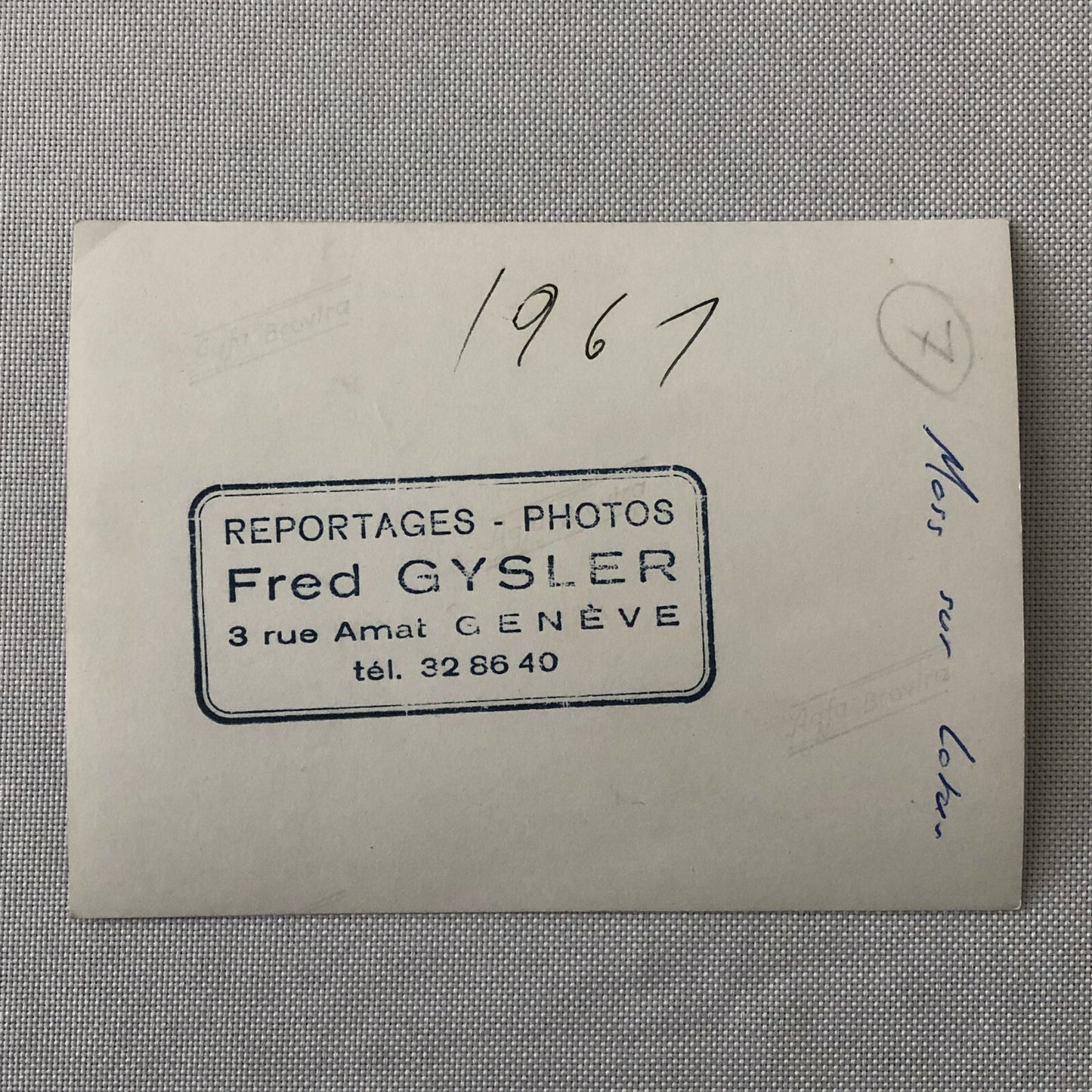 Vintage Racing Photo Photograph Stirling Moss Lotus Car 1967 Fred Gysler 