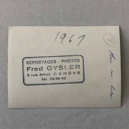 Vintage Racing Photo Photograph Stirling Moss Lotus Car 1967 Fred Gysler 