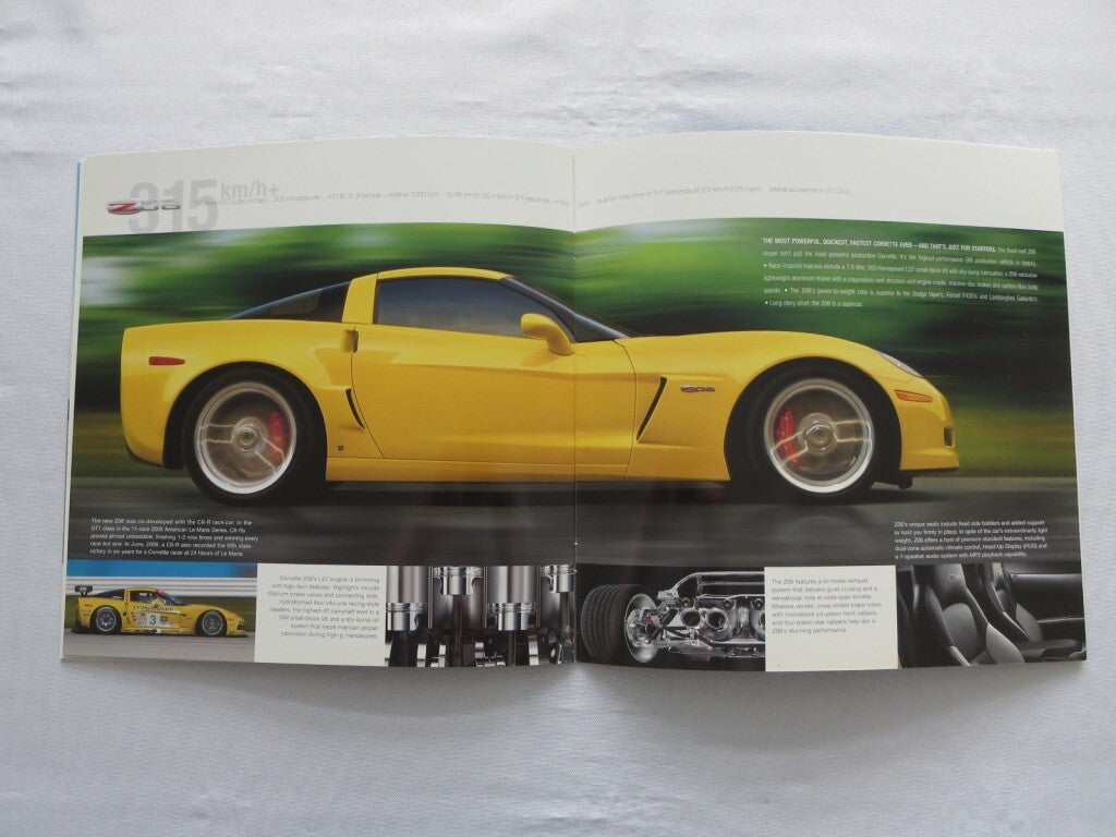 2007 Chevrolet Corvette Brochure Catalog Coupe Convertible Z06