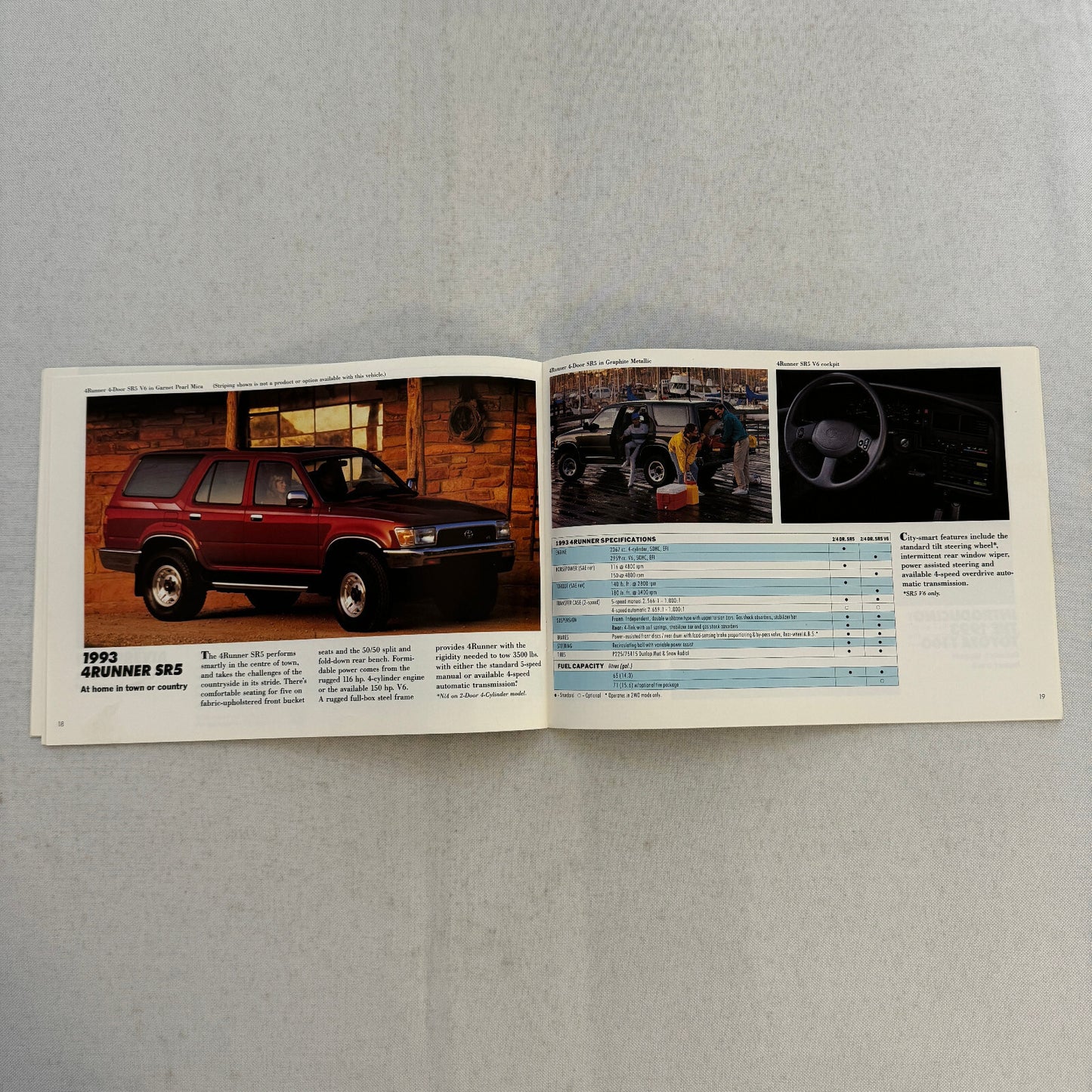 1993 Toyota Sales Brochure Catalog Previa Paseo MR2 Celica 4Runner T100 Pickup
