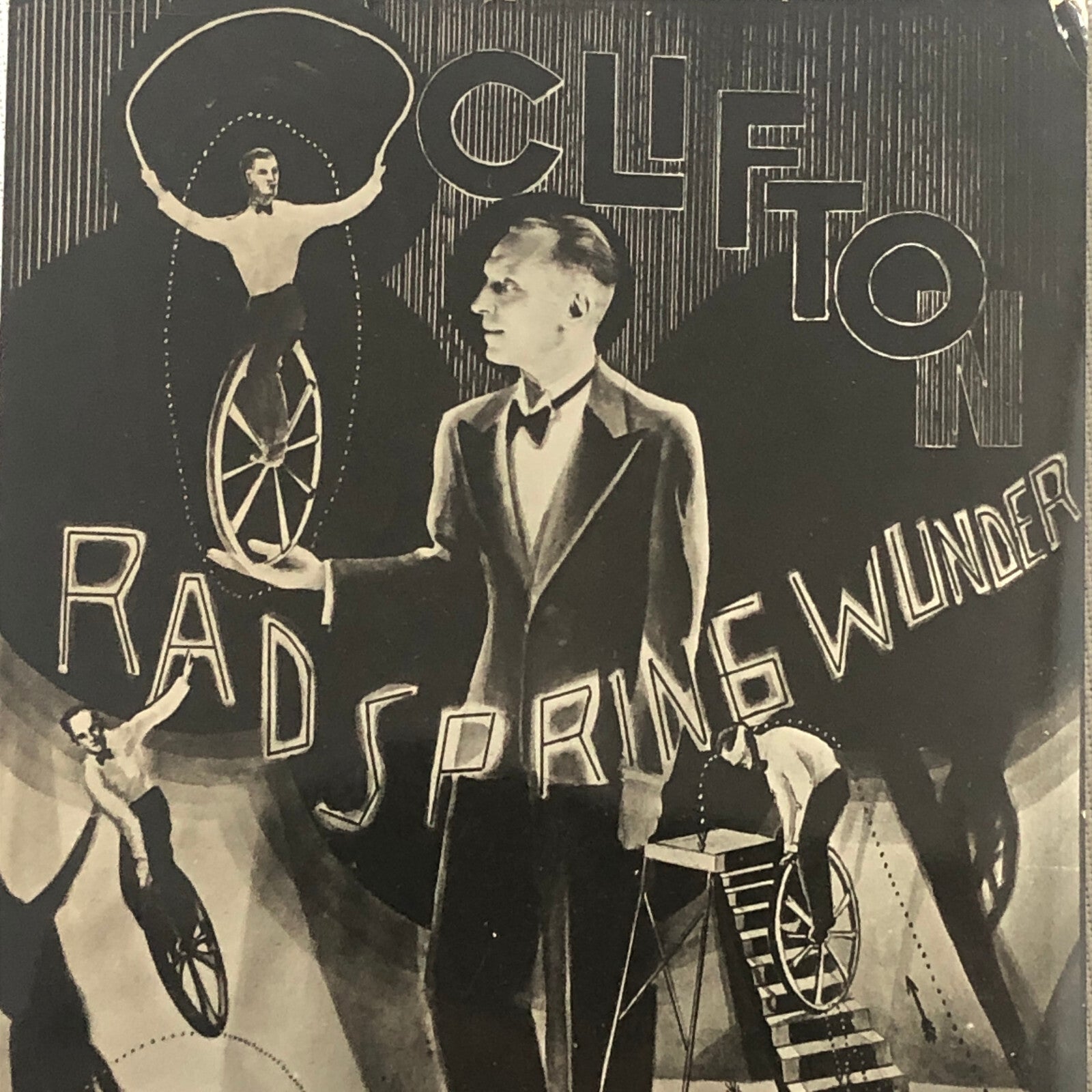 Circus Performer Photo Photograph Clifton Wheel Spring Miracle German Vintage