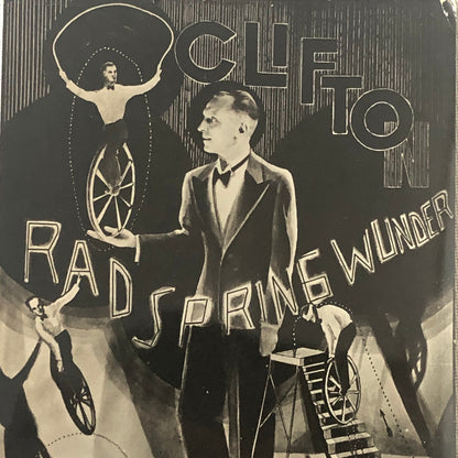 Circus Performer Photo Photograph Clifton Wheel Spring Miracle German Vintage