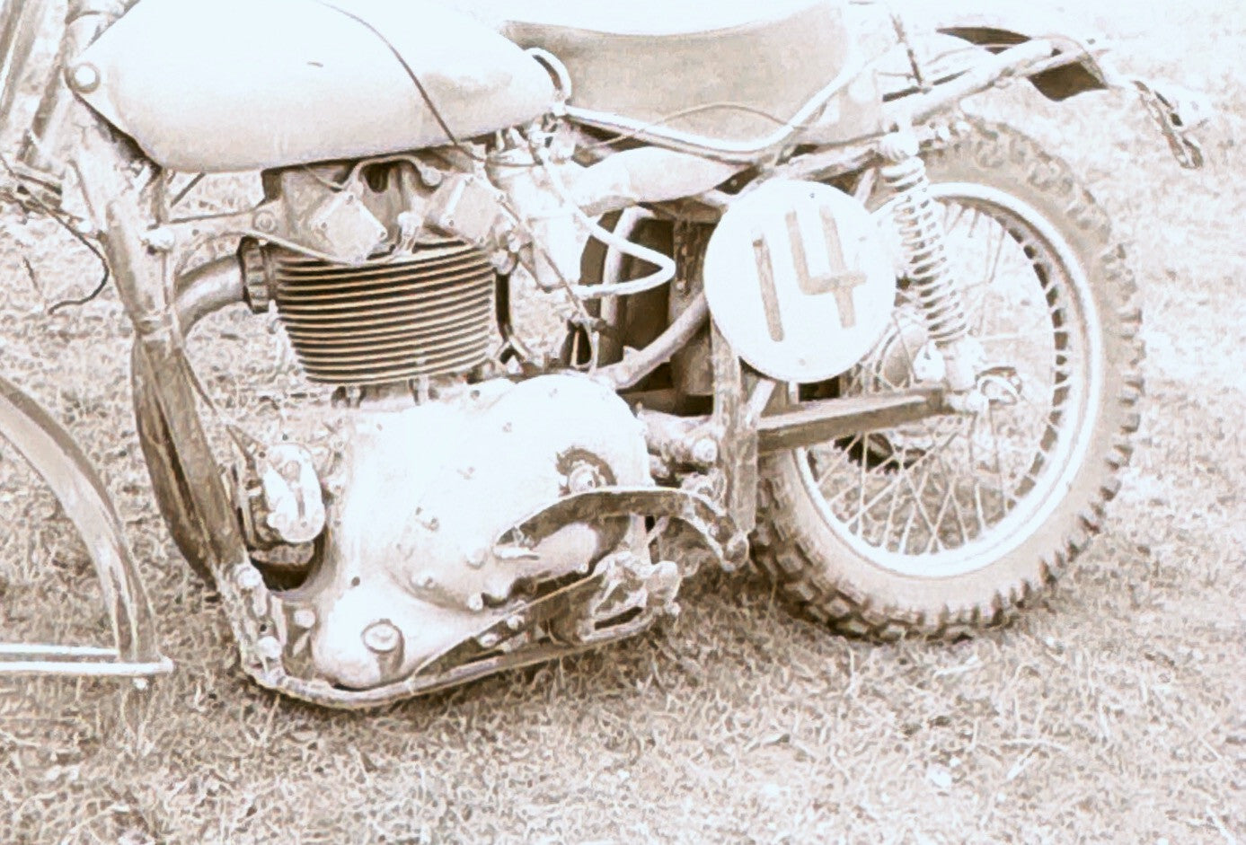Vintage Motorcycle Racing Photo Motocross Regensdorf Germany Negative Lot