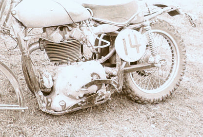Vintage Motorcycle Racing Photo Motocross Regensdorf Germany Negative Lot