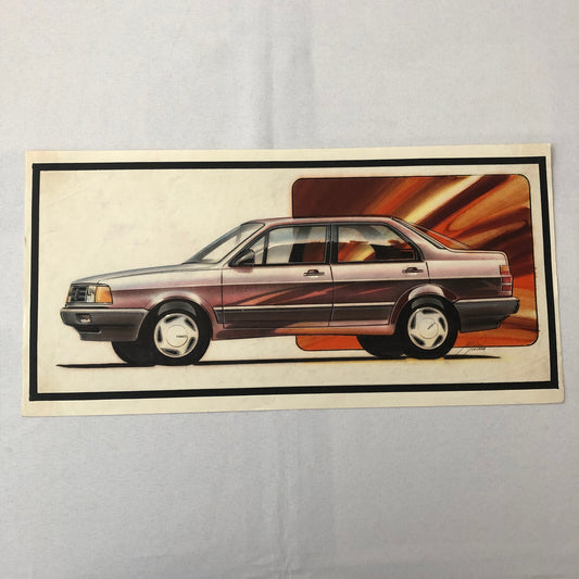 Volkswagen VW Concept Car Illustration Design Drawing Sketch Art Jetta ?