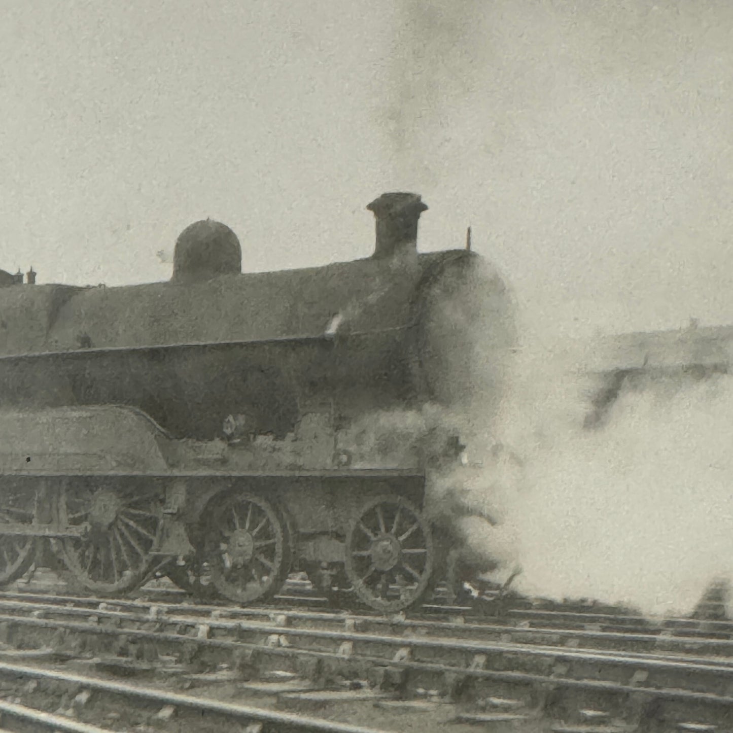 Vintage Train Locomotive Photo Photograph