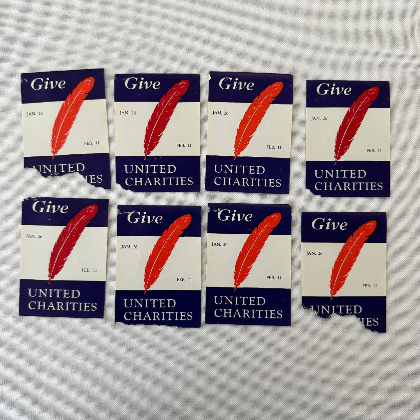 Give United Charities Charity Vintage Label Lot 40x 1941