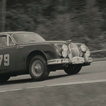 Vintage Jaguar 3.4 Racing Car Photo Photograph T France 1960 