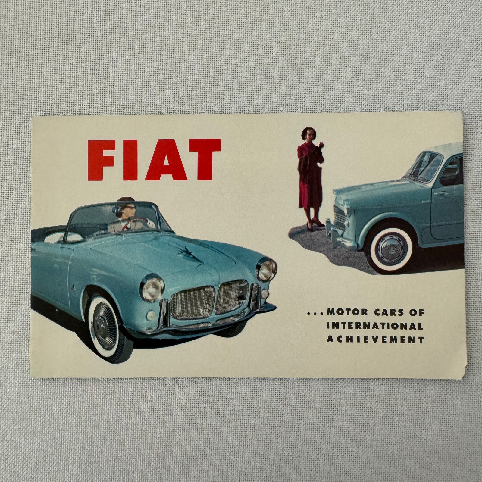 Fiat Car Sales Brochure Catalog Fiat 600 1200 Roadster 600 Multipla 1100 Canada