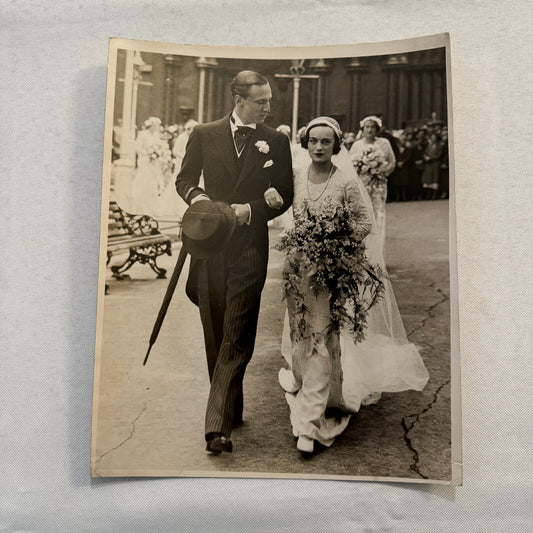 1933 Wedding Press Photo Photograph British Oxford Rowing Coach Daughter