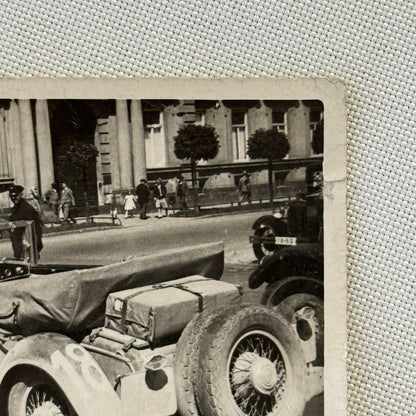 Vintage Car Roadster Snapshot Photo Photograph Print Women with Automobile
