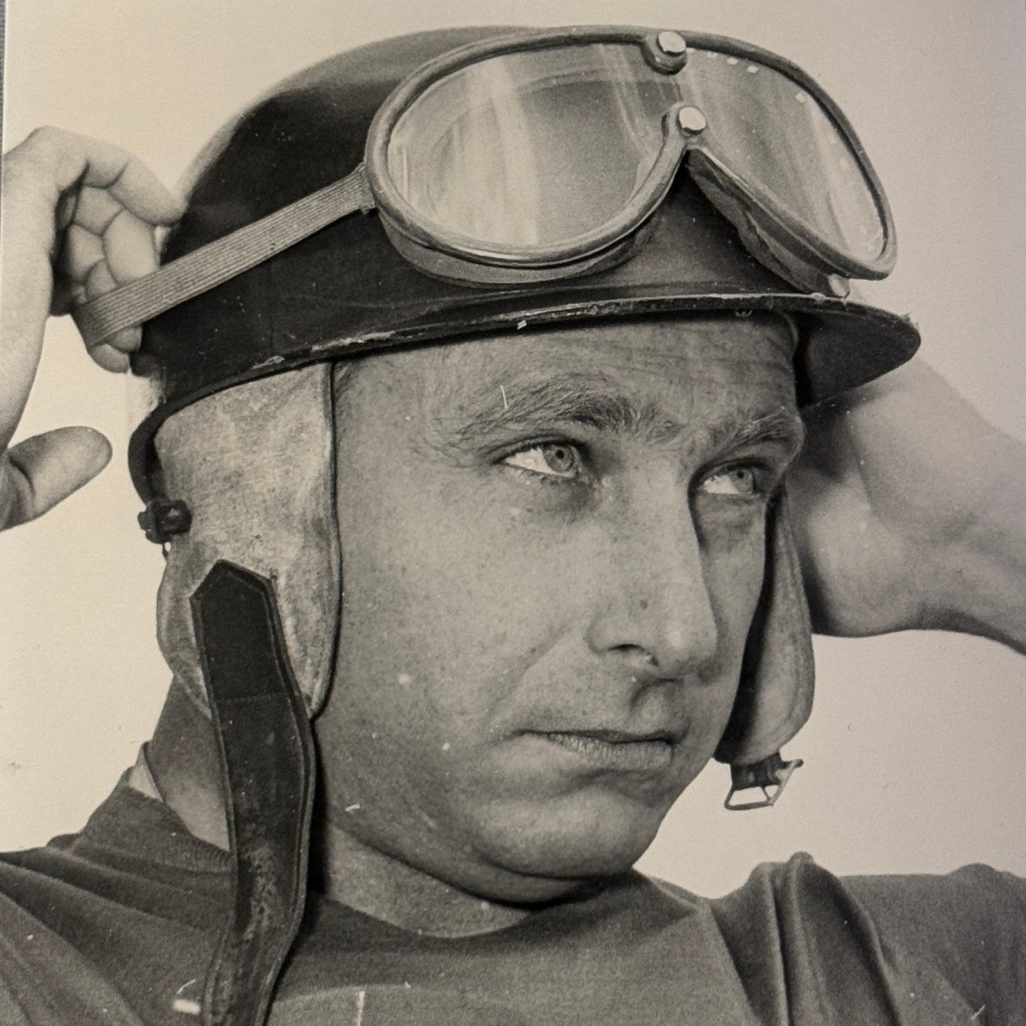 Vintage Racing Photo Juan Manuel Fangio Driver 1956 German GP Modern Print