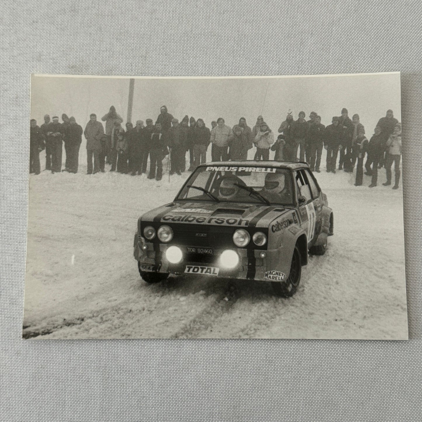 1980 Rallye Monte Carlo Press Photo Photograph DPPI Fiat 131 Abarth Car